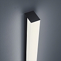 Helestra LED Wall luminaire LADO 60 LED Mirror lamp IP 44 black matt