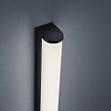 Helestra bath luminaire PONTO IP44, black matt, white 