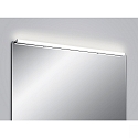 Spejllampe LADO-S 120 stor, omskiftelig, smal, med diffuser IP44, chrom, hvid 