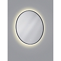 Spejl med belysning VIDO � 70CM tunable white, indirekte IP44, sort 