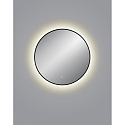 Helestra Spejl med belysning VIDO � 70CM tunable white, indirekte IP44, sort 