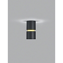 Helestra Loftlampe ROK 1-flamme, direkte / indirekte, fokuserbar IP20, guld mat, sort mat d�mpbar
