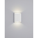V�glampe TOCO firkantet, direkte / indirekte IP54, hvid mat d�mpbar