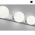 Helestra LED Wall luminaire LIS LED Bathroom luminaire, 4 flames, IP44, chrome