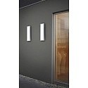 Helestra Udend�rs wall luminaire SCALA firkantet, lang IP44, grafit, hvid 