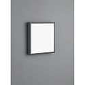Udend�rs wall luminaire SCALA firkantet IP44, grafit, hvid 