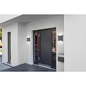 Helestra Udend�rs wall luminaire TOCO44 firkantet, direkte / indirekte IP54, grafit d�mpbar