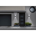 Helestra SIRI 44-R Wall luminaire IP54 silvergrey