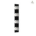 Hufnagel Wall lamp MASKERADE, 4-flame, 60cm, indirect, incl. 4x GU10 LED 5W 3000K 380lm, dimmable, glossy black / matt nickel