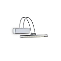 LED Gallerilampe BOW AP36 Spejllampe, 36x 0,07W, antik messing