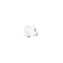 Ideal Lux Loftlampe SIMPLY PL2 V�glampe, 2-flammer, E27, hvid