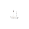 Ideal Lux Pendant luminaire GLORY SP5 D60, 5 flames, � 60cm, E27, white