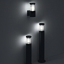 Ideal Lux Outdoor wall luminaire TRONCO AP1, E27, anthracite