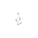 Pendant luminaire FLUT SP1 BIG, E27, white