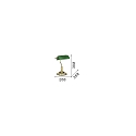 Ideal Lux Bordlampe LAWYER TL1, E27, antik messing