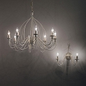 Ideal Lux Lysekrone CORTE SP8 , 8-flammer, E14, rust