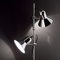 Ideal Lux Standerlampe POLLY PT2, 2-flammer, E27, chrom