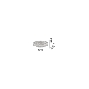 Ceiling luminaire KING PL9, 9 flames, G9, 40W, chrome