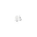Ideal Lux Bordlampe PRATO TL1 BIG, E27, hvid