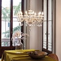 Ideal Lux Lysekrone NEGRESCO SP10, 10-flammer, E14, gennemsigtig