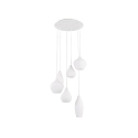 Pendel SOFT SP6, 6-flammer, G9, 40W, hvid
