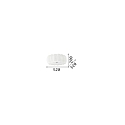 Ideal Lux Loftlampe OVALINO PL8, 8-flammer, E27, hvid
