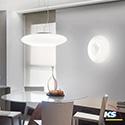 Ideal Lux Ceiling luminaire GLORY PL2 D40 Wall luminaire, 2 flames,  40cm, E27, white