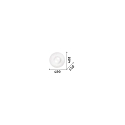 Ideal Lux Loftlampe GLORY PL2 D40 Væglampe, 2-flammer, Ø 40cm, E27, hvid