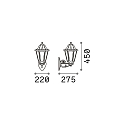 Udend�rslampe ANNA AP1 BIG V�glampe, E27