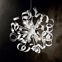 Ideal Lux Pendant luminaire VORTEX SP6, 6 flames, E14, silver