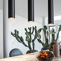 Ideal Lux Pendant luminaire LOOK SP1 SMALL, 1 flame, GU10, 50W, black