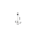 Ideal Lux Pendant luminaire OIL-2 SP1, E27, concrete