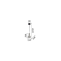 Ideal Lux Pendel OIL-3 SP1, E27, beton