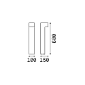 Ideal Lux Udend�rslampe SIRIO PT2 SMALL Standerlampe, 2-flammer, G9, 40W, hvid