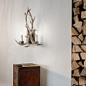 Ideal Lux Væglampe CHALET AP2, 2-flammer, E14, beige