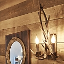Ideal Lux Væglampe CHALET AP2, 2-flammer, E14, beige