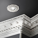 Ideal Lux Recssed light for ceilings POLKA, with plaster-decoration, IP20, GU10 max. 50W, matt white