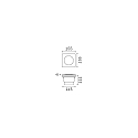 Ideal Lux LED Floor recessed luminaire CECI SQUARE FI1 BIG, GX53, 10W, black