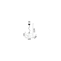 Ideal Lux Pendel BISTR� SP1 ROUND E27 IP20, r�gfarver, sort