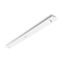 Loftroset til Pendellamper, 3 gange, lang, hvid