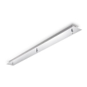 Loftroset til Pendellamper, 3 gange, lang, chrom