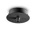 Loftroset til Pendellamper, 1 gange, rund, sort