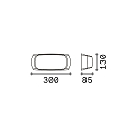 Ideal Lux LED wall luminaire FRANCY-2 AP1, E27, black
