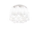 Loftlampe COMPO 10-flammer E27 IP20, hvid, hvid mat