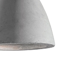 Ideal Lux Pendant luminaire OIL-6, � 25cm / H 12.5cm, E27 max. 15W, concrete, cement grey / black