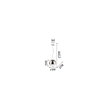 Ideal Lux Pendant luminaire MAPA D20, Ø 20cm, E27 max. 60W, nuanced chrome glass, clear