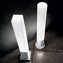 Ideal Lux Outdoor floor luminaire EDO OUTDOOR SQUARE, IP44, height 79cm, GX53 max. 15W, white