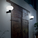 Ideal Lux Outdoor wall luminaire CLIO, IP44, E27, without cover, aluminium, black