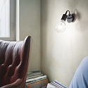 Ideal Lux V�glampe EDISON drejelig, vipbar E27 IP20, sort