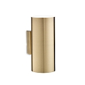 V�glampe LOOK AP2 up / down, 2-flammer GU10 IP20, antik messing, bruneret 